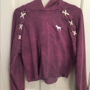 PINK cropped hoodie